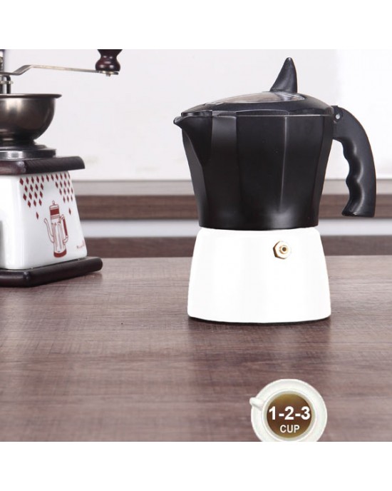 Moka Pot KPK Black and White Moka Pot KPK Black and White
