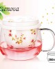 Borosilicate Glass Tea Maker with Ceramic Lid and Filter TM-26C