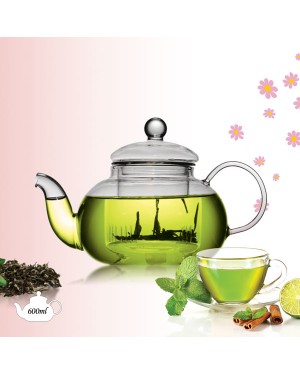 Borosilicate Glass Teapot TP-202 600ml Borosilicate Glass Teapot TP-202 600ml