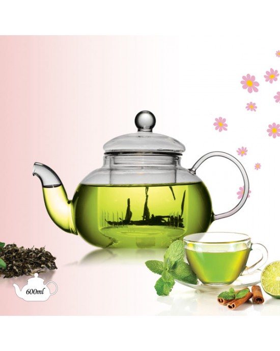 Borosilicate Glass Teapot TP-202 600ml