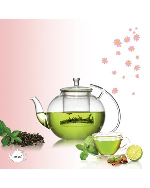 Borosilicate Glass Teapot TP-214 600ml Borosilicate Glass Teapot TP-214 600ml
