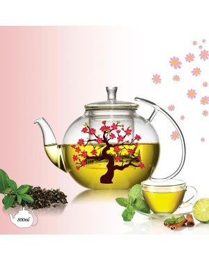 Borosilicate Glass Teapot TP-214P 800ml Borosilicate Glass Teapot TP-214P 800ml